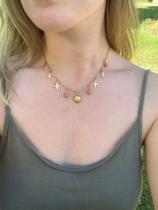 Collier Alma terracotta