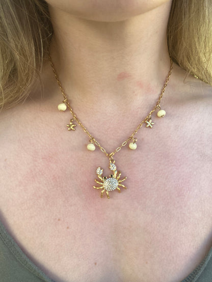 Collier Mia jaune beurre