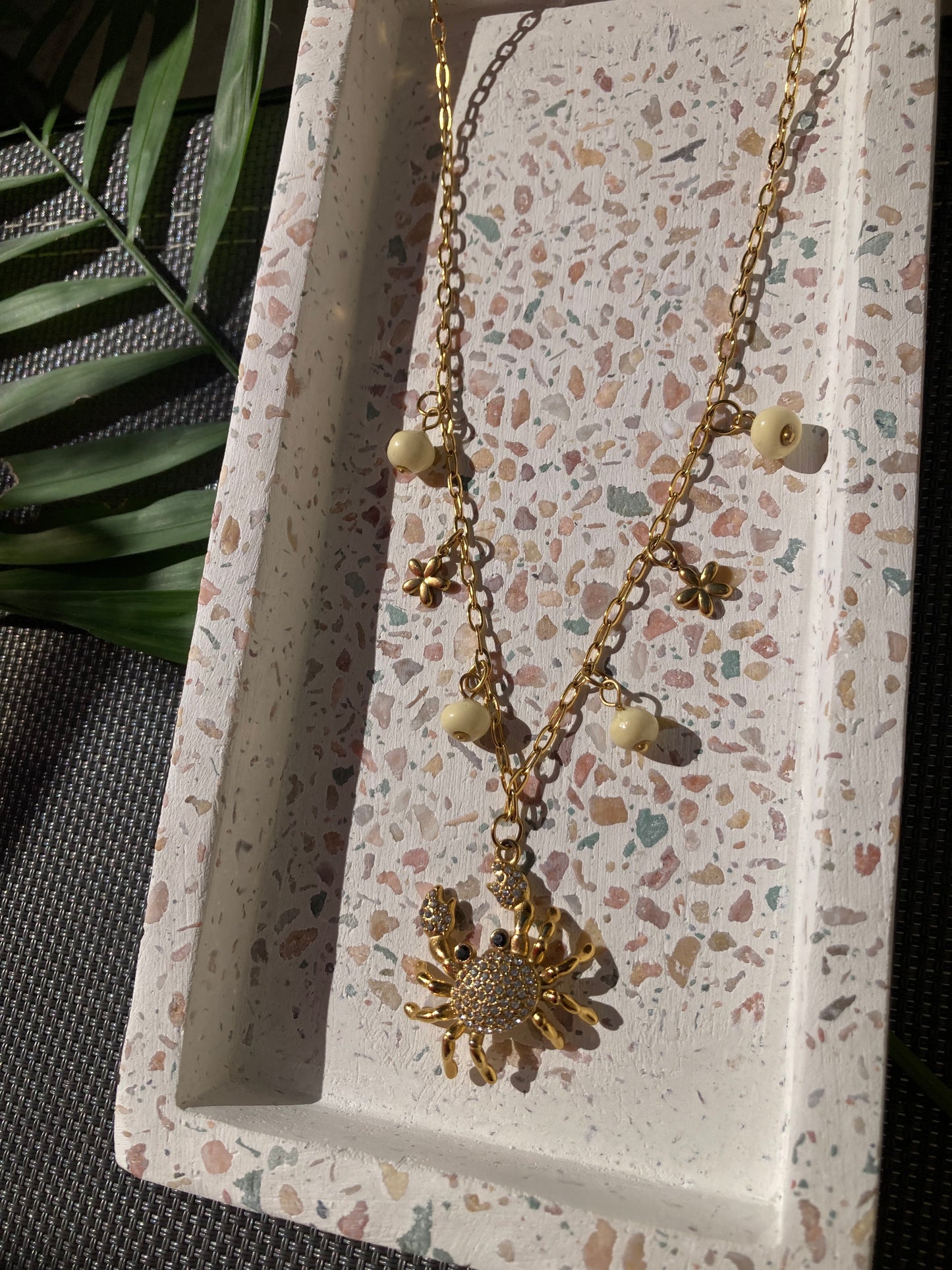 Collier Mia jaune beurre