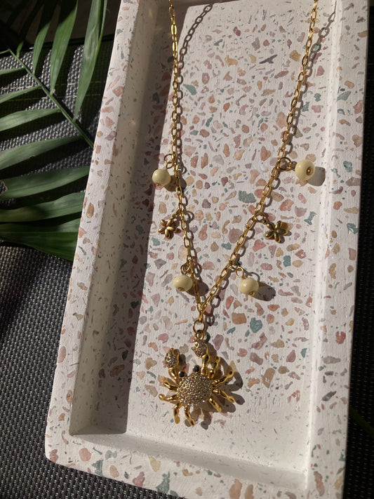 Collier Mia jaune beurre