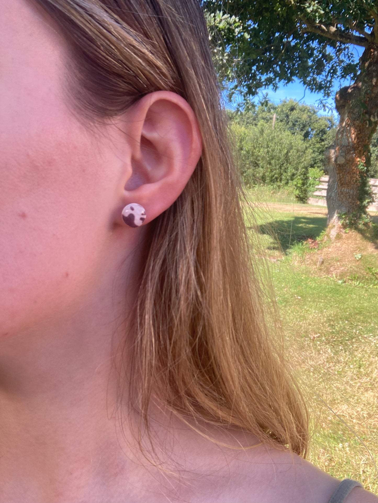 Puces d'oreilles Ana effet vache