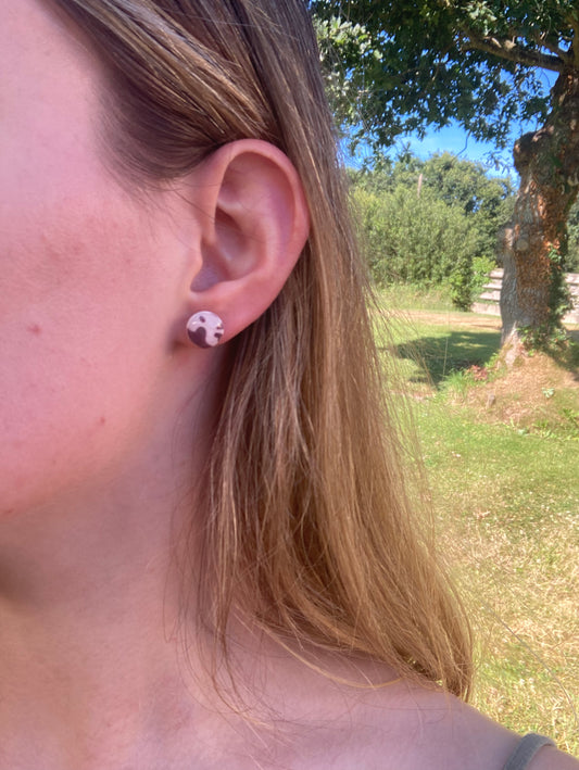 Puces d'oreilles Ana effet vache