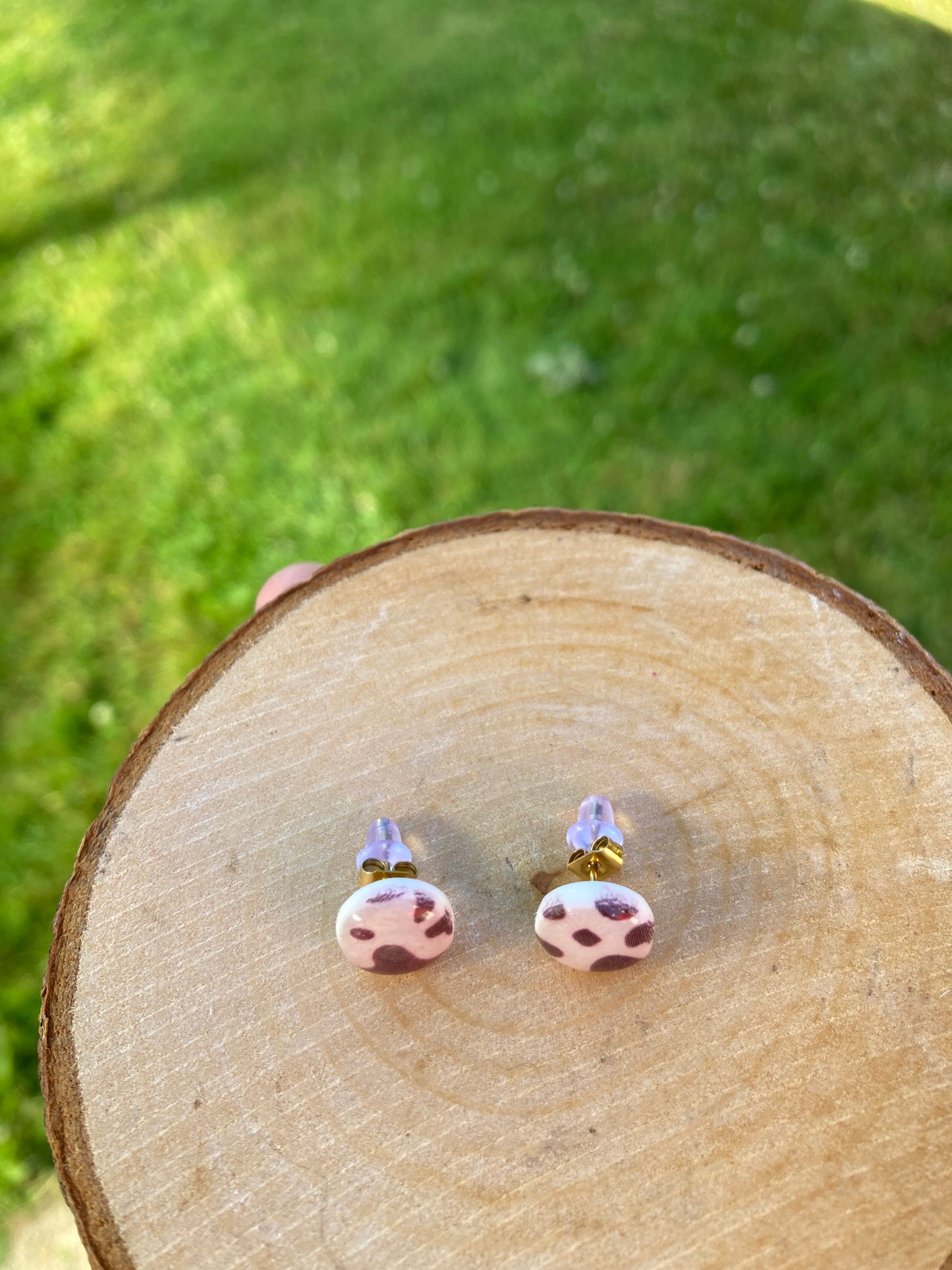 Puces d'oreilles Ana effet vache