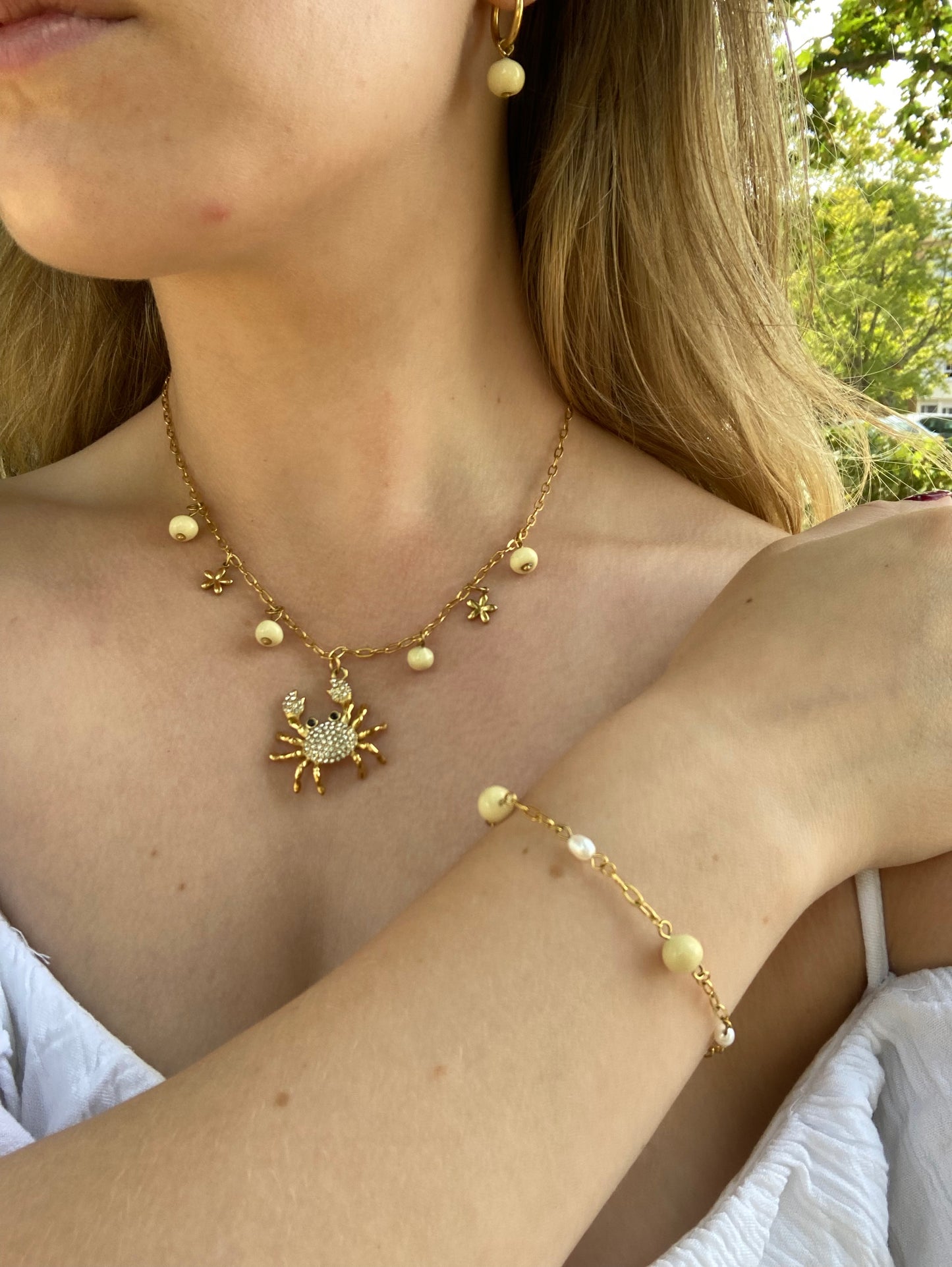 Bracelet Mia jaune beurre