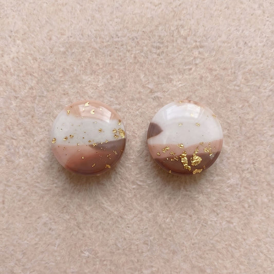 Puces d'oreilles Ana sable doré