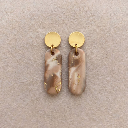 Boucles d'oreilles Mona sable doré